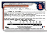 2024 Travis Honeyman Bowman MEGA BOX CHROME PROSPECT AUTOGRAPH AUTO #BMA-TH St. Louis Cardinals