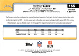 2025 Keenan Allen Topps Chrome LIGHTBOARD LOGO REFRACTOR #155 Los Angeles Chargers
