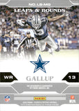 2020 Michael Gallup Panini Plates & Patches LEAPS & BOUNDS AUTOGRAPH 9/20 AUTO #LB-MG Dallas Cowboys