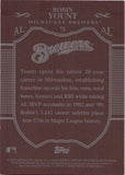 2009 Robin Yount Topps Sterling BURGUNDY 2/10 #72 Milwaukee Brewers