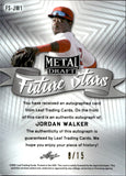2021 Jordan Walker Leaf Metal Draft FUTURE STARS BLACK AUTOGRAPH 8/15 AUTO #FS-JW1 St. Louis Cardinals