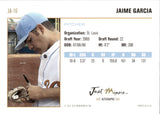 2007 Jaime Garcia Just Minors AUTOGRAPH AUTO #JA-16 St. Louis Cardinals