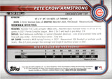 2022 Pete Crow-Armstrong Bowman Chrome Prospects SHIMMER REFRACTOR #BCP-198 Chicago Cubs