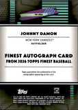 2026 Johnny Damon Topps Finest PURPLE REFRACTOR AUTOGRAPH 49/75 AUTO #FA-JDA New York Yankees