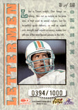 1997 Dan Marino Donruss Leaf LETTERMEN 394/1000 #3 Miami Dolphins