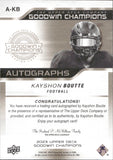 2023 Kayshon Boutte Upper Deck Goodwin Champions AUTOGRAPH ROOKIE AUTO RC #A-KB LSU Tigers