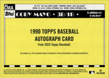 2025 Coby Mayo Topps SILVER PACK CHROME 1990 DESIGN GOLD MOJO REFRACTOR ROOKIE AUTOGRAPH 12/50 RC AUTO #90CA-CMA Baltimore Orioles