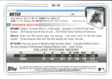 2020 Max Meyer Bowman Draft ORANGE 1/25 #BD-50 Miami Marlins
