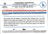 2024 Yoshinobu Yamamoto Topps Chrome PINK REFRACTOR ROOKIE RC #18 Los Angeles Dodgers