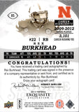 2013 Rex Burkhead Upper Deck Exquisite Collection ROOKIE SIGNATURES 23/70 RC AUTOGRAPH AUTO #85 Nebraska Cornhuskers