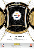 2025 Will Howard Panini Select ROOKIE SIGNATURES SILVER INK AUTOGRAPH RC AUTO #RSI-WHO Pittsburgh Steelers
