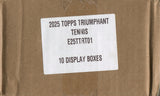 2025 Topps Triumphant Tennis Hobby, 10 Box Case