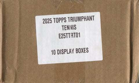 2025 Topps Triumphant Tennis Hobby, 10 Box Case