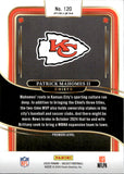 2024 Patrick Mahomes Panini Select PREMIER LEVEL BLACK & GREEN SHOCK PRIZM #120 Kansas City Chiefs