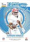 2024 Terrion Arnold Panini Donruss Elite TURN OF THE CENTURY AUTOGRAPH ROOKIE AUTO RC 83/499 #TCA-TAR Detroit Lions