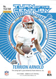 2024 Terrion Arnold Panini Donruss Elite TURN OF THE CENTURY AUTOGRAPH ROOKIE AUTO RC 83/499 #TCA-TAR Detroit Lions