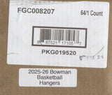 2025-26 Bowman Basketball Hanger, 64 Box Case