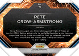 2024 Pete Crow-Armstrong Panini Prizm FIREWORKS ORANGE PULSAR PRIZM 268/399 #15 Chicago Cubs