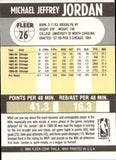 1990-91 Michael Jordan Fleer #26 Chicago Bulls 12