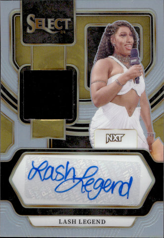 2024 Lash Legend Panini Select HOLO SILVER SHIRT AUTO 47/99 AUTOGRAPH RELIC #AM-LSL NXT
