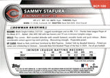 2025 Sammy Stafura Bowman Chrome Prospects 1ST BOWMAN YELLOW REFRACTOR 70/75 #BCP-100 Cincinnati Reds