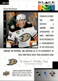 2023-24 Pavel Mintyukov Upper Deck Clear Cut BLACK DIAMOND MYRIAD ROOKIE AUTOGRAPH RC AUTO #BDM-PM Anaheim Ducks