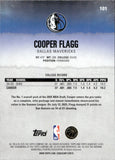 2025-26 Cooper Flagg Topps Signature Class TEAL ROOKIE 22/225 RC #101 Dallas Mavericks