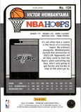 2023-24 Victor Wembanyama Panini NBA Hoops Premium Stock ICE PRIZM ROOKIE RC #108 San Antonio Spurs
