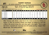 2024 Tommy Edman Topps SERIES TWO GOLDEN MIRROR IMAGE VARIATION #491 St. Louis Cardinals