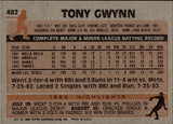 1983 Tony Gwynn Topps ROOKIE RC #482 San Diego Padres 1