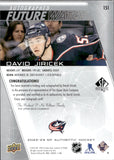 2022-23 David Jiricek Upper Deck SP Authentic FUTURE WATCH AUTOGRAPH ROOKIE 663/999 AUTO RC #151 Columbus Blue Jackets