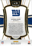 2025 Jaxson Dart Panini Select PREMIER LEVEL SILVER PRIZM ROOKIE RC #193 New York Giants