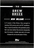 2024 Drew Brees Topps Finest FILED GENERALS GREEN REFRACTOR 56/75 #FG-28 New Orleans Saints