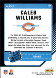 2024 Caleb Williams Panini Donruss Optic RATED ROOKIE PURPLE SCOPE PRIZM RC #201 Chicago Bears