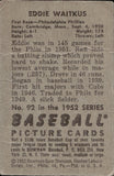 1952 Eddie Waitkus Bowman #92 Philadelphia Phillies BV$25