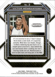 2023 Victor Wembanyama Panini Prizm Draft Picks ROOKIE RC #2 San Antonio Spurs