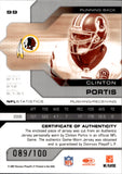 2007 Clinton Portis Donruss Leaf Limited GAME-WORN JERSEY 89/100 #99 Washington Redskins