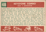 1959 Nellie Fox Luis Aparicio Topps KEYSTONE COMBO #408 Chicago White Sox BV$50