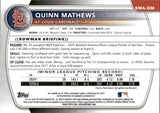 2025 Quinn Mathews Bowman MEGA BOX GREEN MOJO REFRACTOR CHROME PROSPECT AUTOGRAPH 95/99 AUTO #CMA-QM St. Louis Cardinals