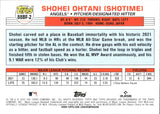 2022 Shohei Ohtani Topps Archives 1988 BIG FOIL #88BF-2 Anaheim Angels