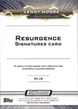 2023 Lenny Moore Topps Composite RESURGENCE SIGNATURES GREEN SURGE REFRACTOR AUTOGRAPH 46/175 AUTO #RA-LM Indianapolis Colts