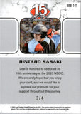 2025 Rintaro Sasaki Leaf NSCC 15TH ANNIVERSARY ORANGE SHIMMER 2/4 #90B-141 Stanford Cardinal