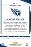 2024 DeAndre Hopkins Panini Donruss Elite STATUS DIE-CUT 1/9 #22 Tennessee Titans