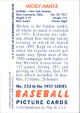 1996 Topps MICKEY MANTLE COMMEMORATIVE SET 1951 BOWMAN REFRACTOR #1 New York Yankees