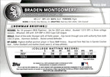 2025 Braden Montgomery Bowman Chrome MEGA MOJO REFRACTOR AUTOGRAPH AUTO #BMA-BM Chicago White Sox