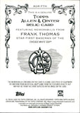 2025 Frank Thomas Topps Allen & Ginter RELIC GAME-USED MEMORABILIA BAT #AGR-FTH Chicago White Sox