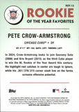 2024 Pete Crow-Armstrong Bowman Chrome ROOKIE OF THE YEAR FAVORITES RC #ROY-13 Chicago Cubs