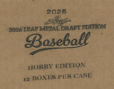 2026 Leaf Metal Draft Edition Baseball Hobby, 12 Box Case *RELEASES 7/10*