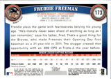 2011 Freddie Freeman Topps Chrome ROOKIE RC #173 Atlanta Braves 1