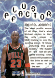 1998-99 Michael Jordan Fleer Tradition PLUS FACTOR #142 Chicago Bulls *NRMT*